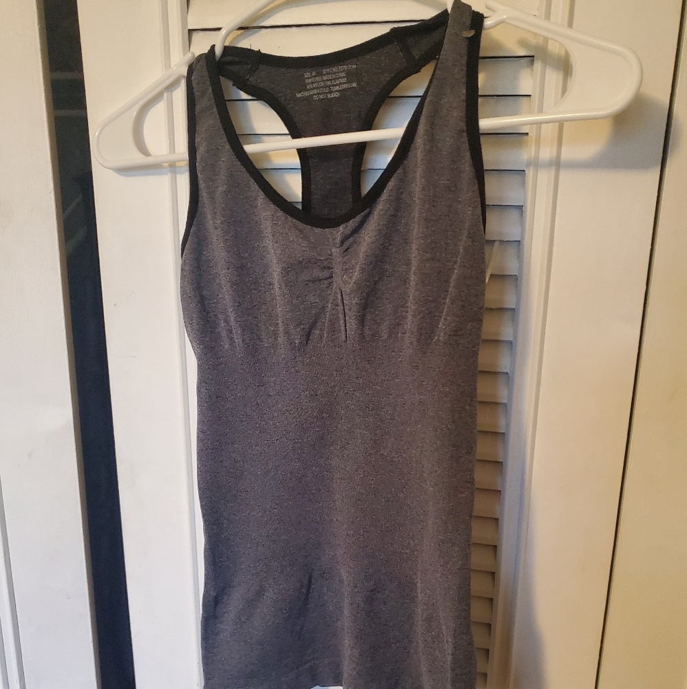Medium grey and black tank